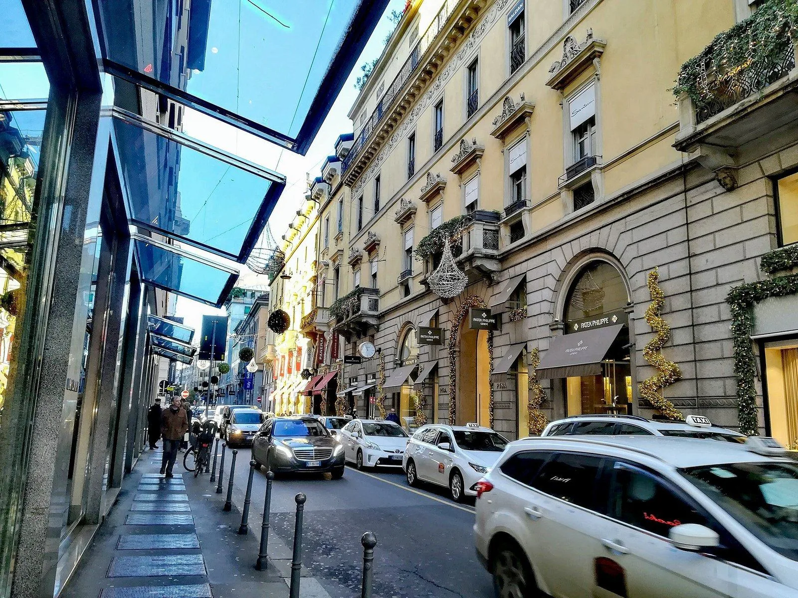 Via Monte Napoleone, nel Quadrilatero della moda di Milano